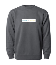 Load image into Gallery viewer, Speak In Praise Unisex Pigment Dyed Crewneck Sweatshirt