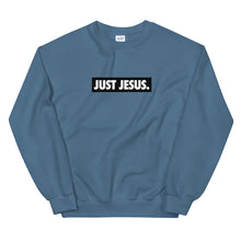 Load image into Gallery viewer, Just Jesus Unisex Crewneck Sweatshirt