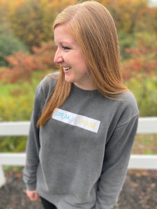 Speak In Praise Unisex Pigment Dyed Crewneck Sweatshirt