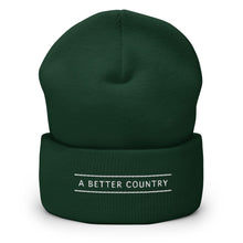 Load image into Gallery viewer, A Better Country Unisex Cuffed Beanie
