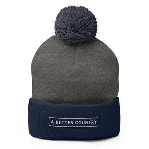 A Better Country Pom-Pom Beanie