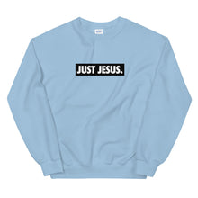 Load image into Gallery viewer, Just Jesus Unisex Crewneck Sweatshirt
