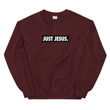 Load image into Gallery viewer, Just Jesus Unisex Crewneck Sweatshirt
