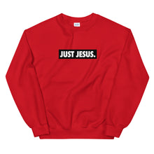 Load image into Gallery viewer, Just Jesus Unisex Crewneck Sweatshirt
